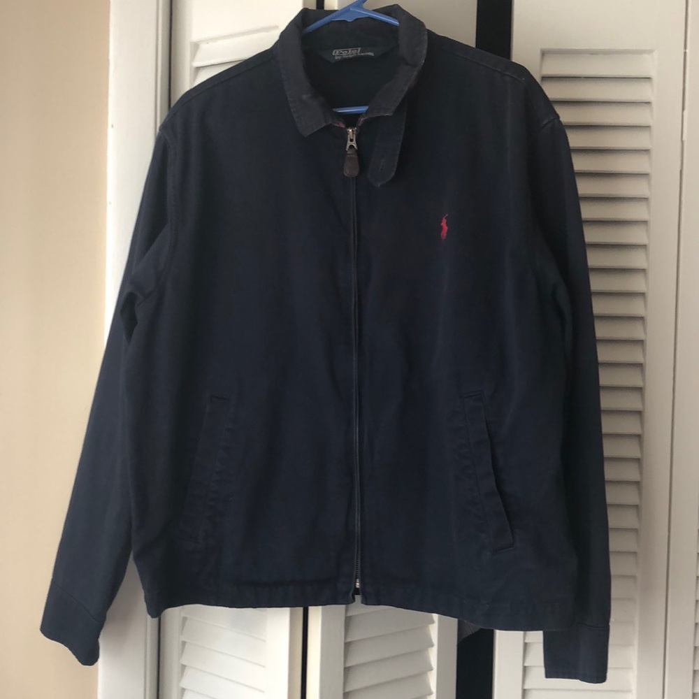 LARGE NAVY POLO JACKET